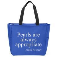Pearls Are Always Appropriate Classic Pear Zip Tote Bag