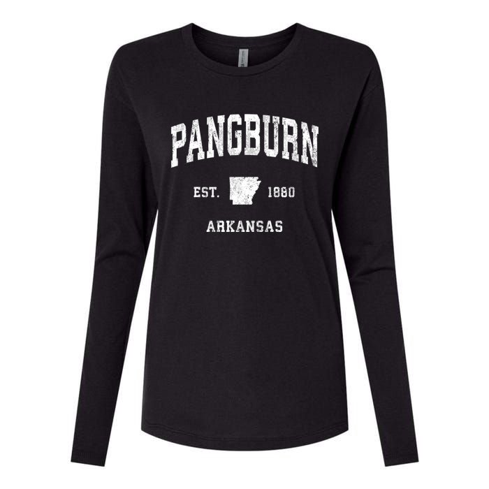 Pangburn Arkansas Ar Vintage Athletic Sports Womens Cotton Relaxed Long Sleeve T-Shirt