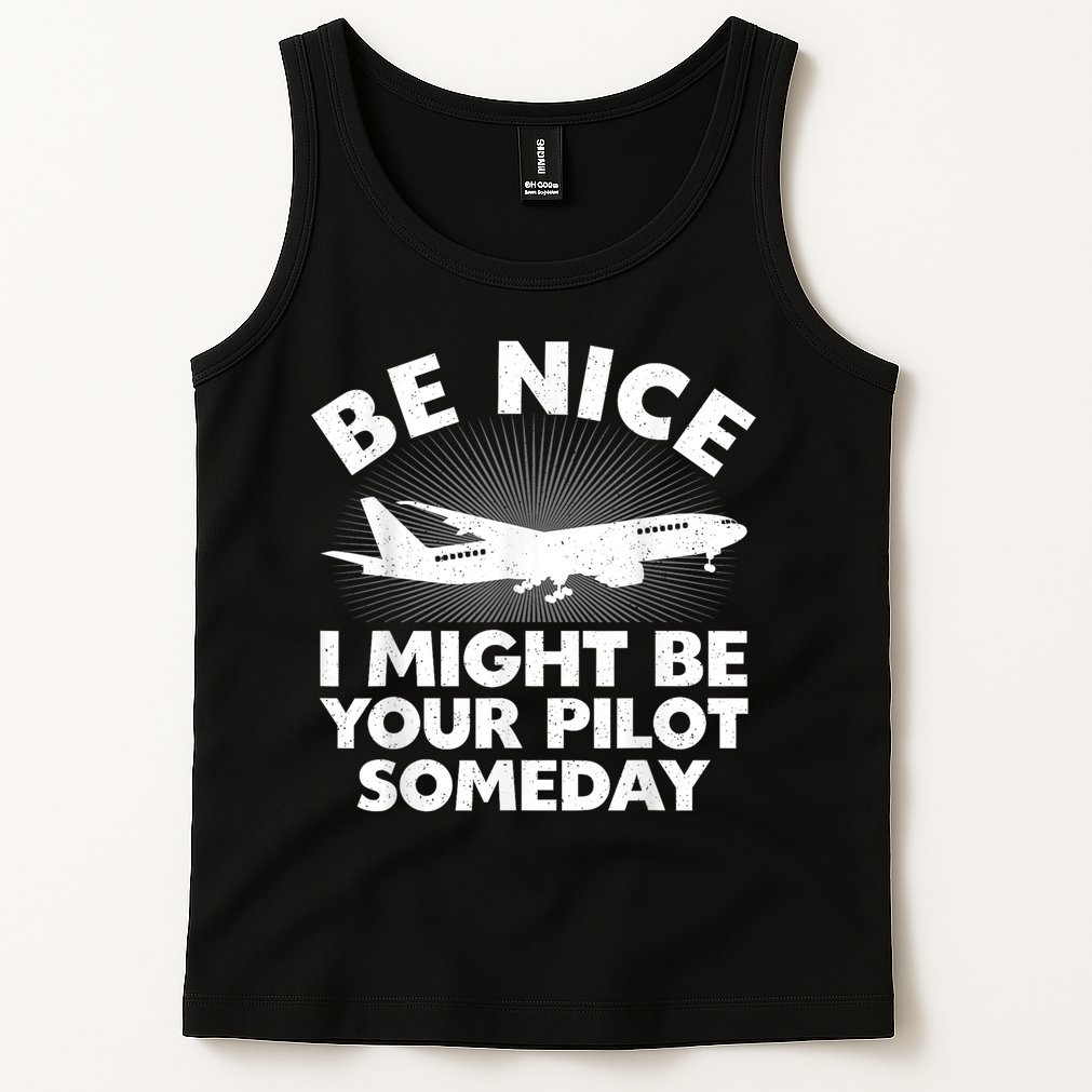 Pilot Aviation Airplane Pilot Tank Top