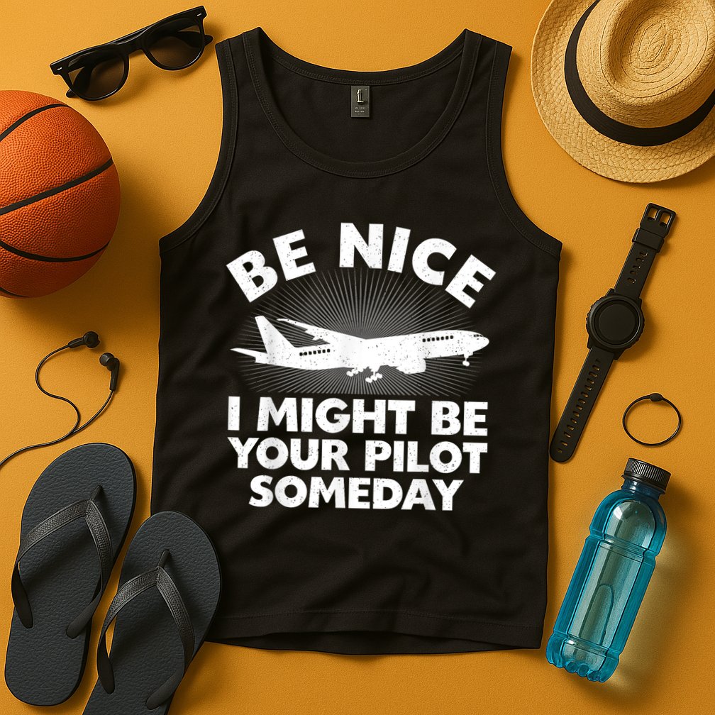 Pilot Aviation Airplane Pilot Tank Top