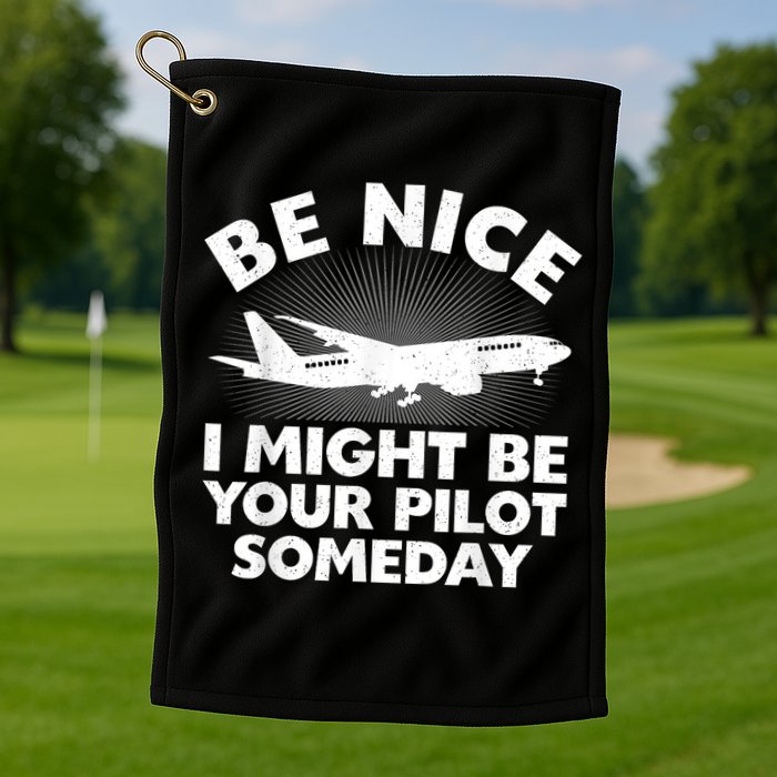 Pilot Aviation Airplane Pilot Golf Towel