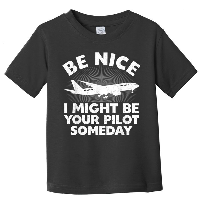 Pilot Aviation Airplane Pilot Toddler T-Shirt