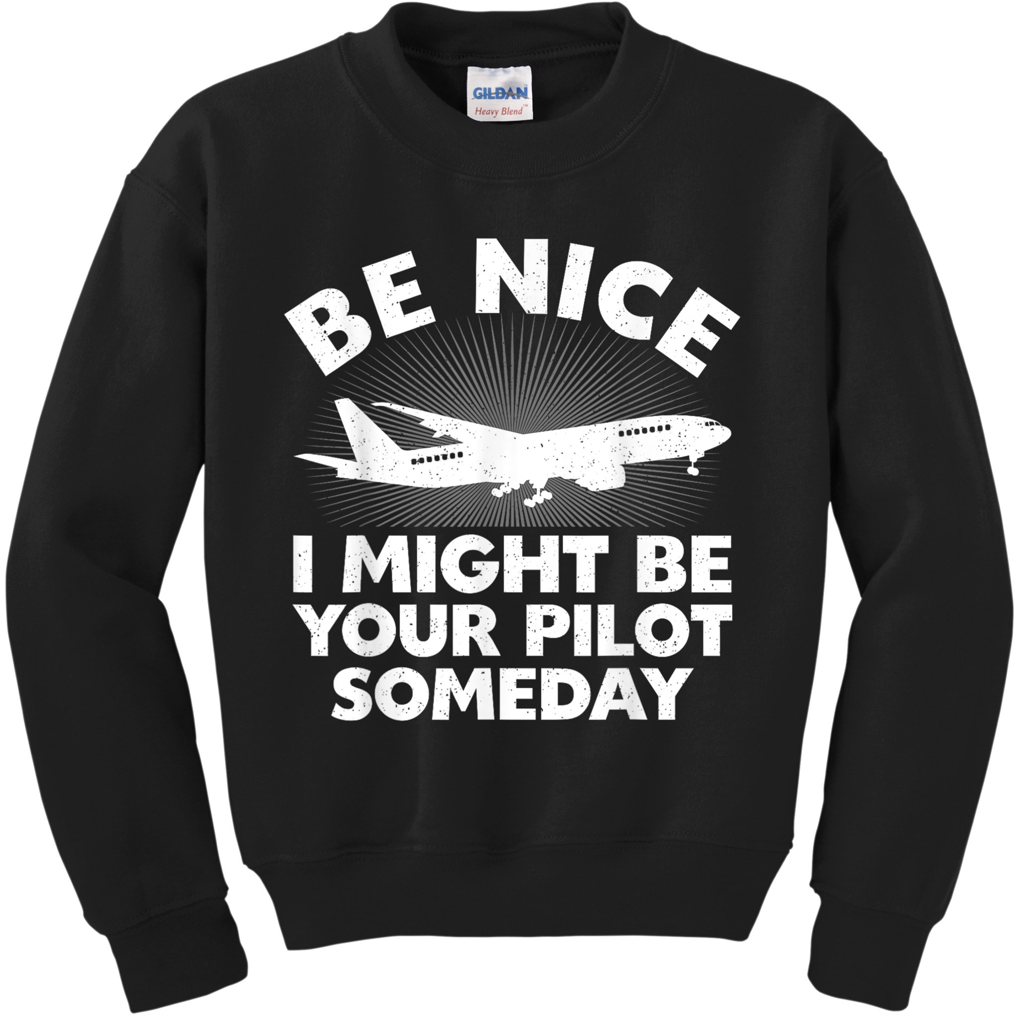 Pilot Aviation Airplane Pilot Kids Sweatshirt