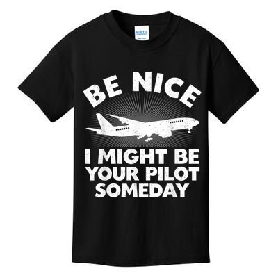 Pilot Aviation Airplane Pilot Kids T-Shirt