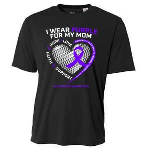 Purple Alzheimers Awareness Products Mom Gifts Cooling Performance Crew T-Shirt