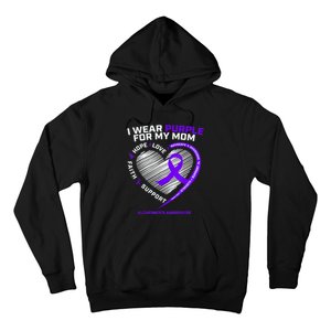 Purple Alzheimers Awareness Products Mom Gifts Hoodie