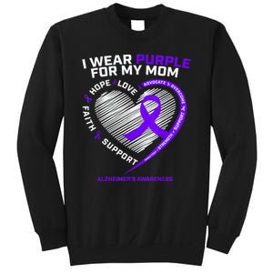 Purple Alzheimers Awareness Products Mom Gifts Sweatshirt