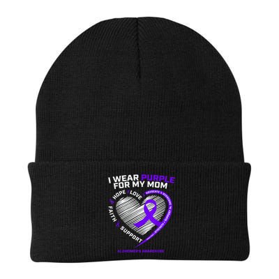 Purple Alzheimers Awareness Products Mom Gifts Beanie