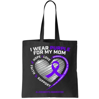 Purple Alzheimers Awareness Products Mom Gifts Bag