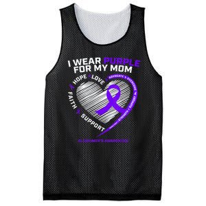 Purple Alzheimers Awareness Products Mom Gifts Mesh Reversible Basketball Jersey Tank