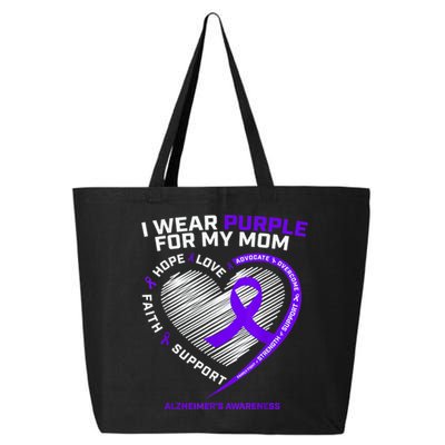 Purple Alzheimers Awareness Products Mom Gifts 25L Jumbo Tote