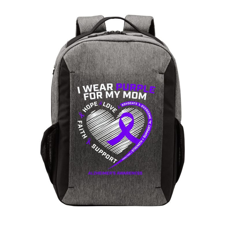 Purple Alzheimers Awareness Products Mom Gifts Vector Backpack