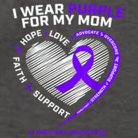 Purple Alzheimers Awareness Products Mom Gifts Vector Backpack