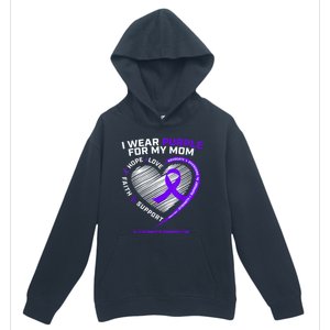 Purple Alzheimers Awareness Products Mom Gifts Urban Pullover Hoodie