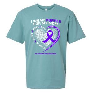 Purple Alzheimers Awareness Products Mom Gifts Sueded Cloud Jersey T-Shirt