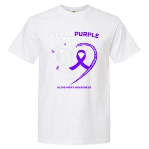 Purple Alzheimers Awareness Products Mom Gifts Garment-Dyed Heavyweight T-Shirt