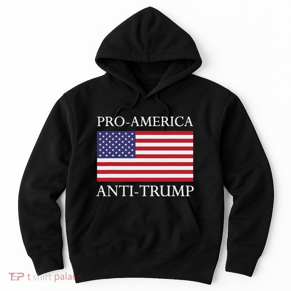 Pro America Anti Trump American Usa Flag Resist Hoodie
