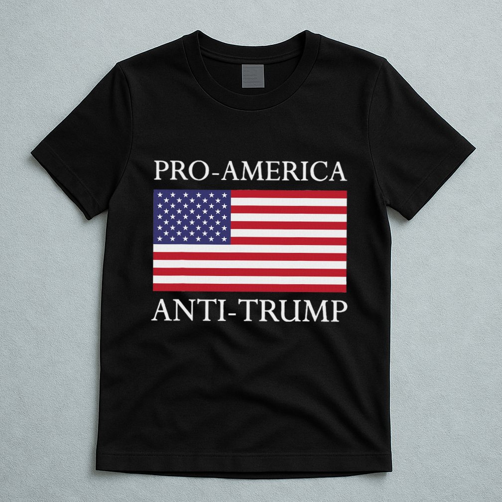 Pro America Anti Trump American Usa Flag Resist T-Shirt