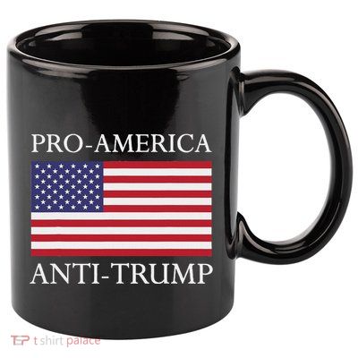 Pro America Anti Trump American Usa Flag Resist 11oz C Handle Ceramic Mug