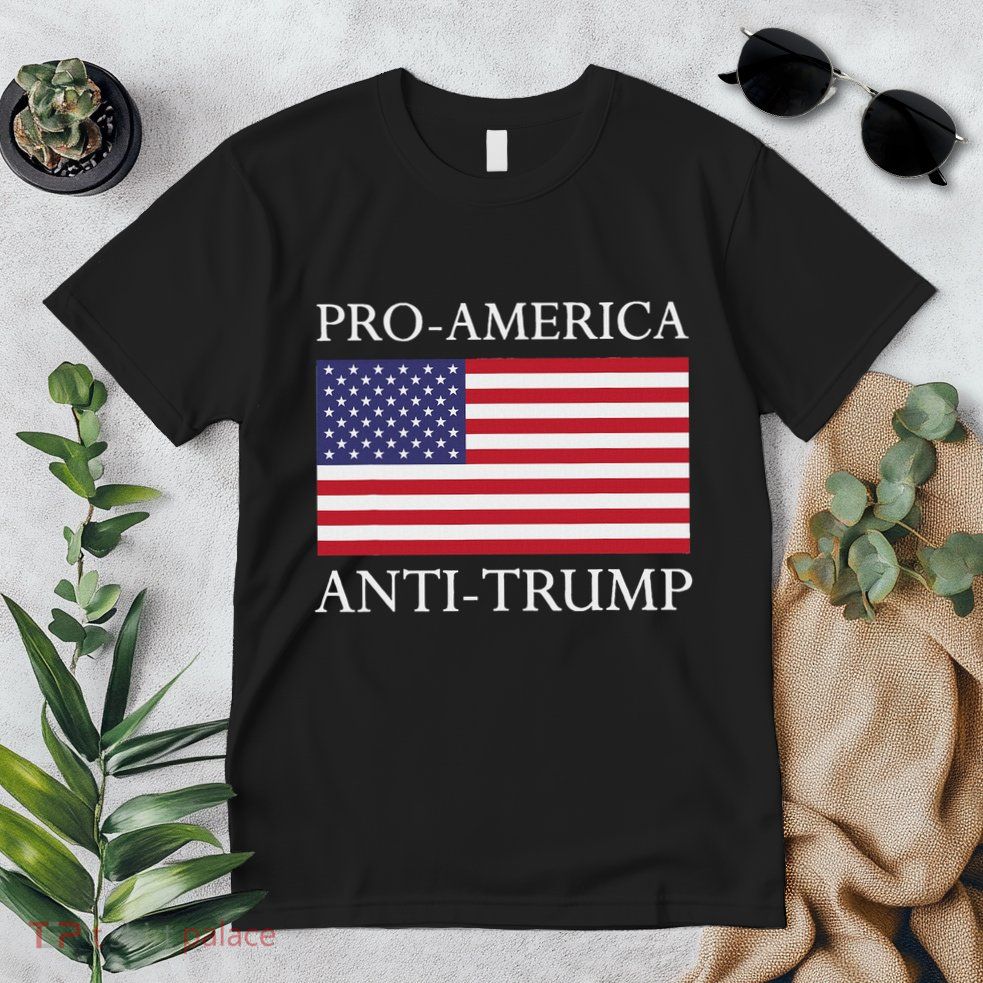 Pro America Anti Trump American Usa Flag Resist Premium T-Shirt