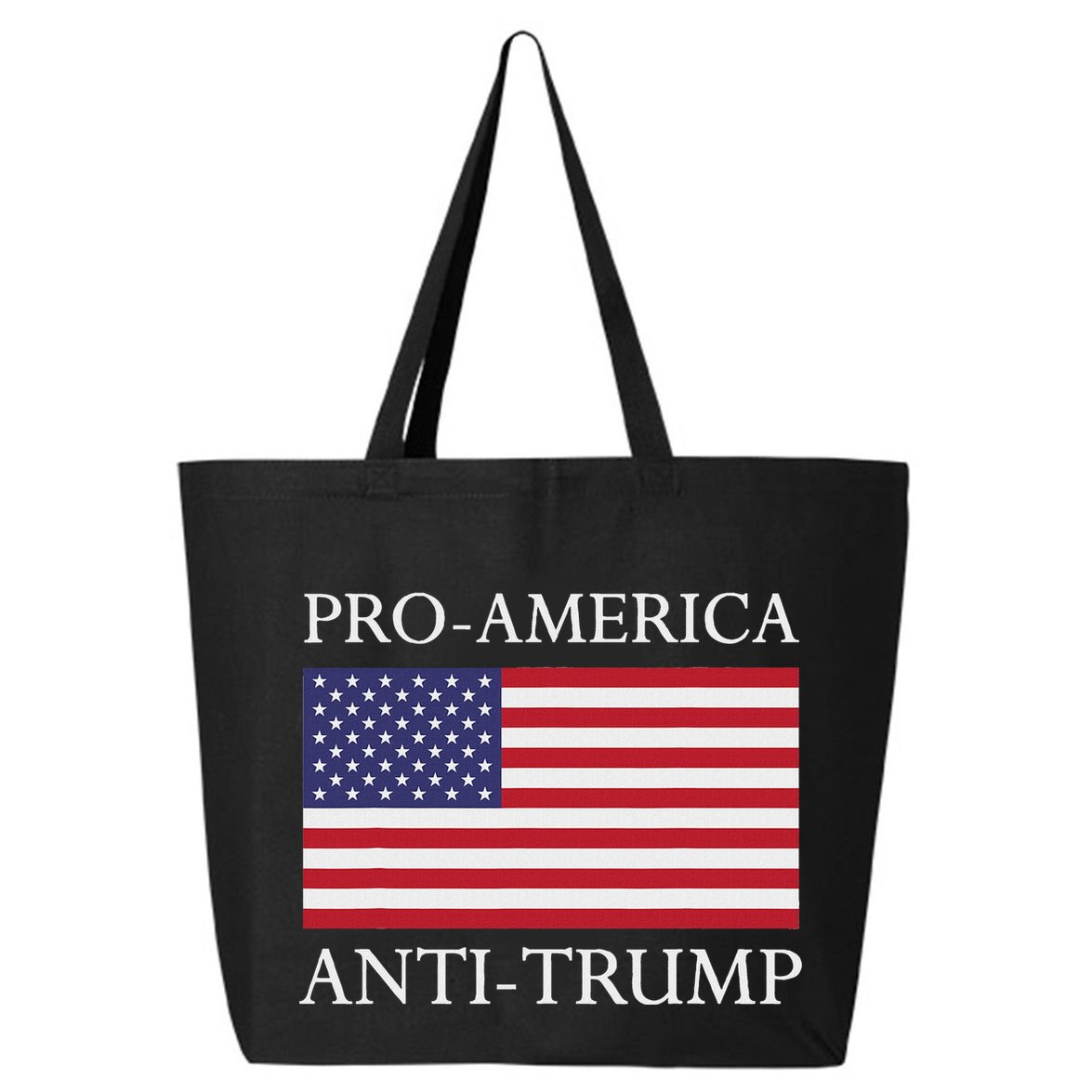 Pro America Anti Trump American Usa Flag Resist 25L Jumbo Tote