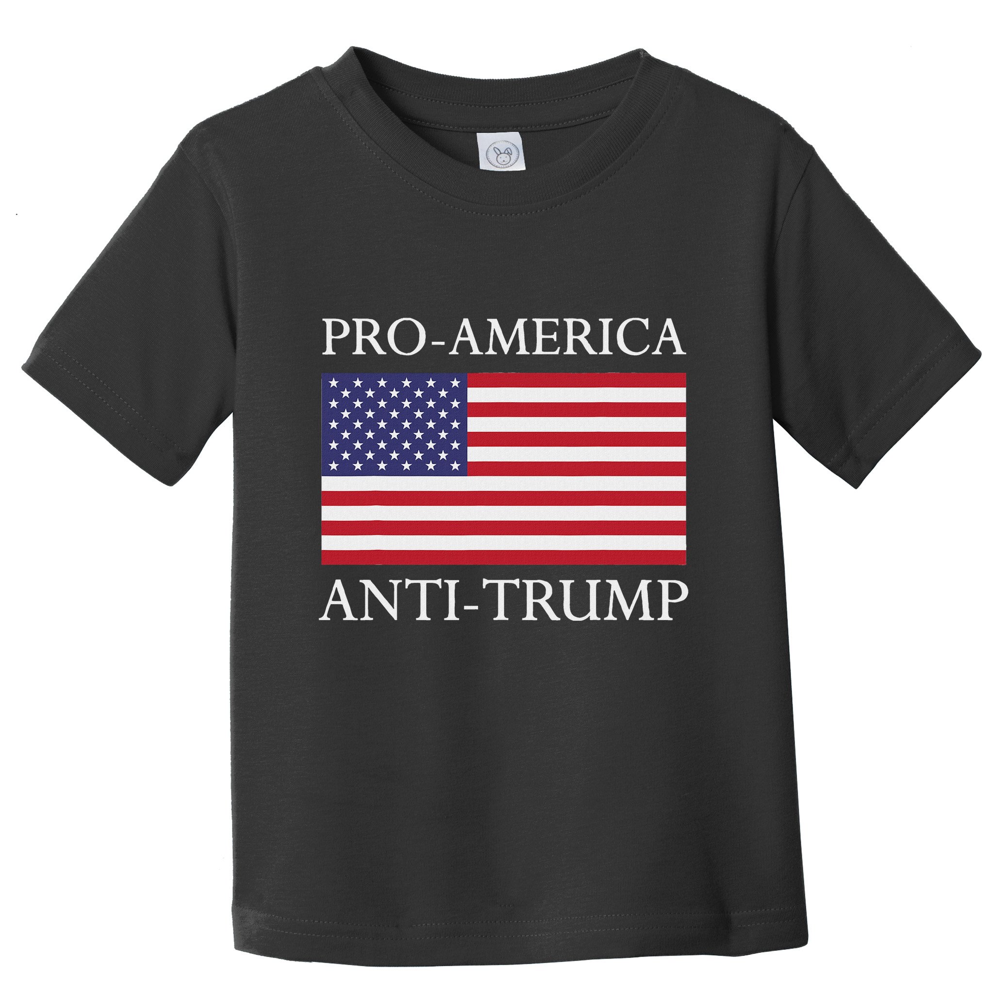 Pro America Anti Trump American Usa Flag Resist Toddler T-Shirt