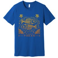 Pisces Astrology And Zodiac Sign / Drawn Tarot Horoscope Art Gift Premium T-Shirt