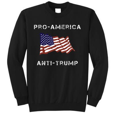 Proamerica Antitrump American Usa Flag Sweatshirt