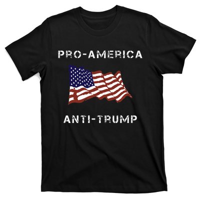 Proamerica Antitrump American Usa Flag T-Shirt