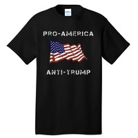 Proamerica Antitrump American Usa Flag Tall T-Shirt