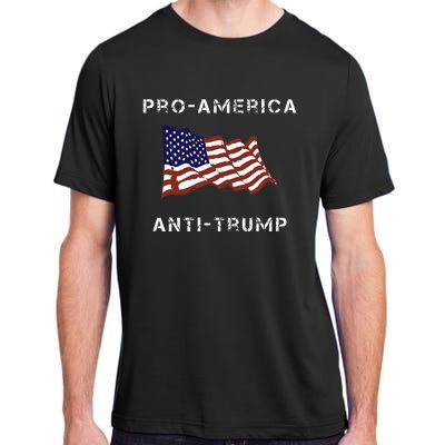 Proamerica Antitrump American Usa Flag Adult ChromaSoft Performance T-Shirt