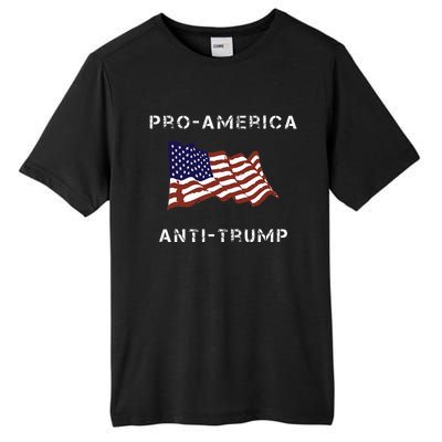 Proamerica Antitrump American Usa Flag Tall Fusion ChromaSoft Performance T-Shirt