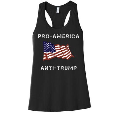 Proamerica Antitrump American Usa Flag Women's Racerback Tank