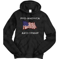 Proamerica Antitrump American Usa Flag Tie Dye Hoodie