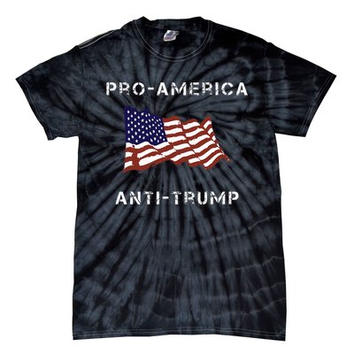 Proamerica Antitrump American Usa Flag Tie-Dye T-Shirt