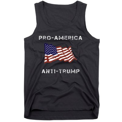 Proamerica Antitrump American Usa Flag Tank Top