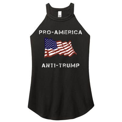 Proamerica Antitrump American Usa Flag Women's Perfect Tri Rocker Tank