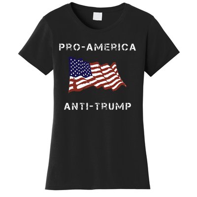 Proamerica Antitrump American Usa Flag Women's T-Shirt