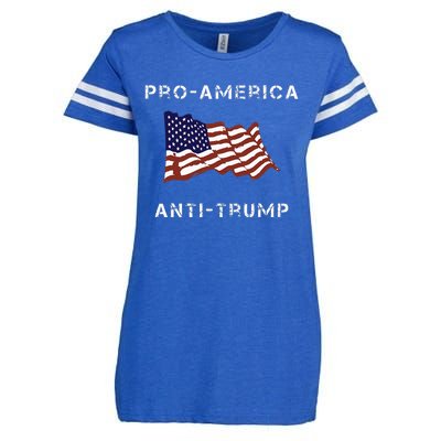 Proamerica Antitrump American Usa Flag Enza Ladies Jersey Football T-Shirt