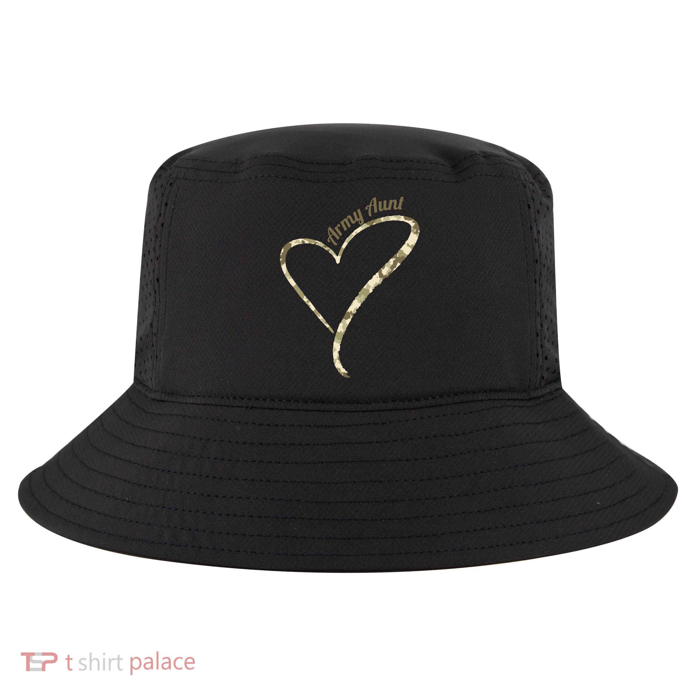 Proud Army Aunt Gift Military Aunt Gift Camouflage Cute Gift Cool Comfort Performance Bucket Hat