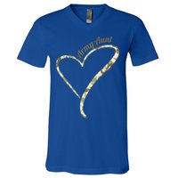 Proud Army Aunt Gift Military Aunt Gift Camouflage Cute Gift V-Neck T-Shirt
