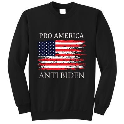 Pro America Anti Biden Flag Impeach Joe Biden Anti Biden Sweatshirt