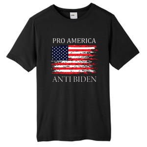 Pro America Anti Biden Flag Impeach Joe Biden Anti Biden Tall Fusion ChromaSoft Performance T-Shirt