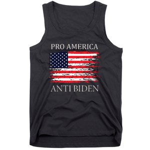 Pro America Anti Biden Flag Impeach Joe Biden Anti Biden Tank Top