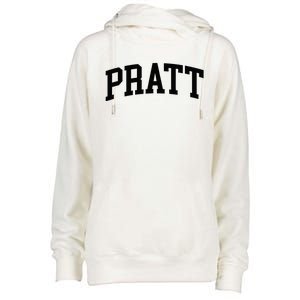 Pratt Athletic Arch College University Alumni Womens Funnel Neck Pullover Hood