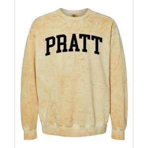 Pratt Athletic Arch College University Alumni Colorblast Crewneck Sweatshirt