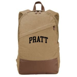 Pratt Athletic Arch College University Alumni Cotton Canvas Backpack