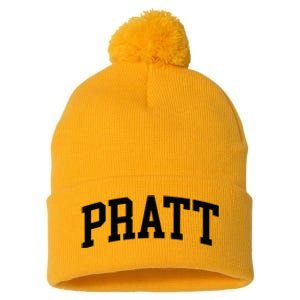 Pratt Athletic Arch College University Alumni Pom Pom 12in Knit Beanie