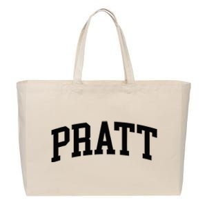 Pratt Athletic Arch College University Alumni Cotton Canvas Jumbo Tote