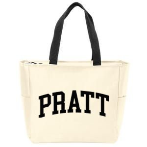 Pratt Athletic Arch College University Alumni Zip Tote Bag